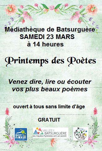 Affiche printemps poetes